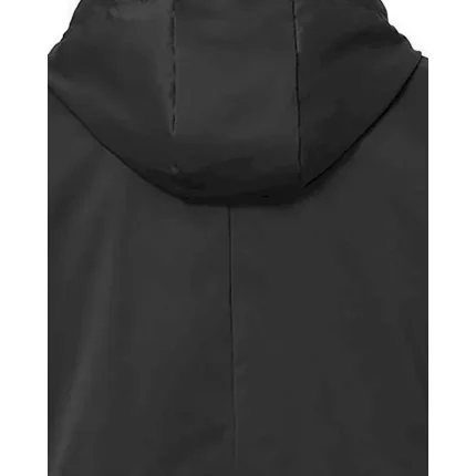 Women's Winter Coat Hoodie Jacket Warm Comfortable Zipper Pocket Casual Plain Outdoor Vacation Going out Weekend Long Hooded Regular Fit Long Sleeve Outerwear Navy Black Pink Fall Winter - Image 5