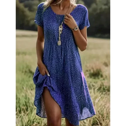 Women's Midi Dress A Line Dress T Shirt Dress Tee Dress Athletic Dress Casual Vacation Daily Regular Fit Graphic Short Sleeve Crew Neck Dark Red Pink Red Burgundy Summer - Image 5