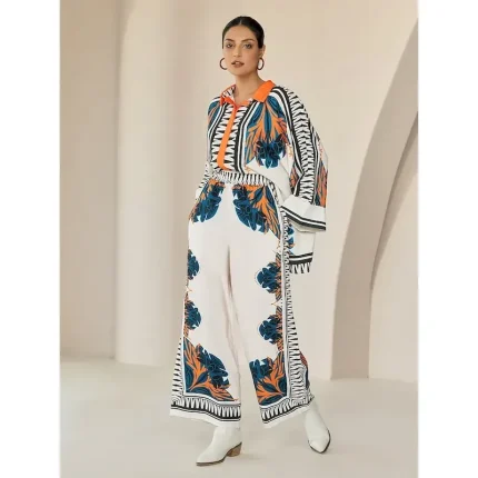 Women's Pants Satin Wide Leg Maxi Loose Bohemian Vacation Casual Daily Spring Summer Fall - Image 4