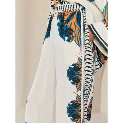 Women's Pants Satin Wide Leg Maxi Loose Bohemian Vacation Casual Daily Spring Summer Fall - Image 5